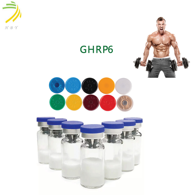 Pharmaceutical 10mg 99% High Purity Releasing GHRP6 Peptide C46H56N12O6