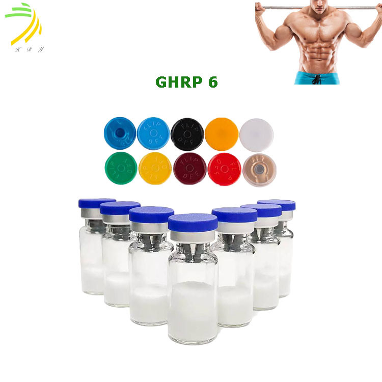 99% Purity Freeze Dried Powdered Peptides Ghrp 6 With 10 Mg/Vial