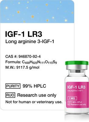 quality IGF1-Lr3 (Long Arg3 Insulin-like Growth Factor-1) 1mg vial with High purity factory
